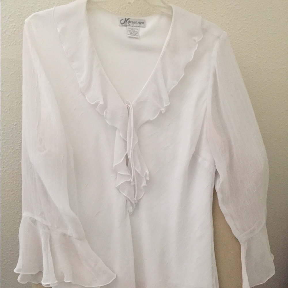 Dressy white blouse